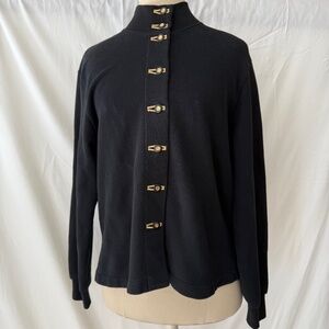 St. John Sport Black Knit Jacket